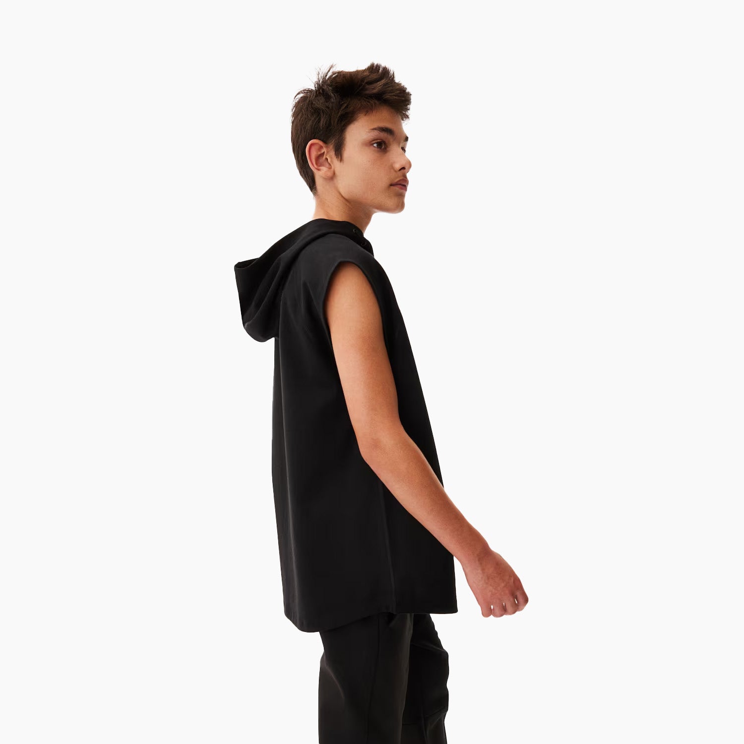 Kidloza Half Sleeve Black Hoodie