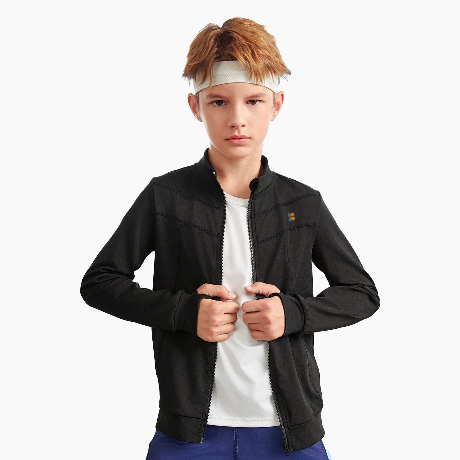 Kidloza Multi-Sports Training Zipper Jacket in Black