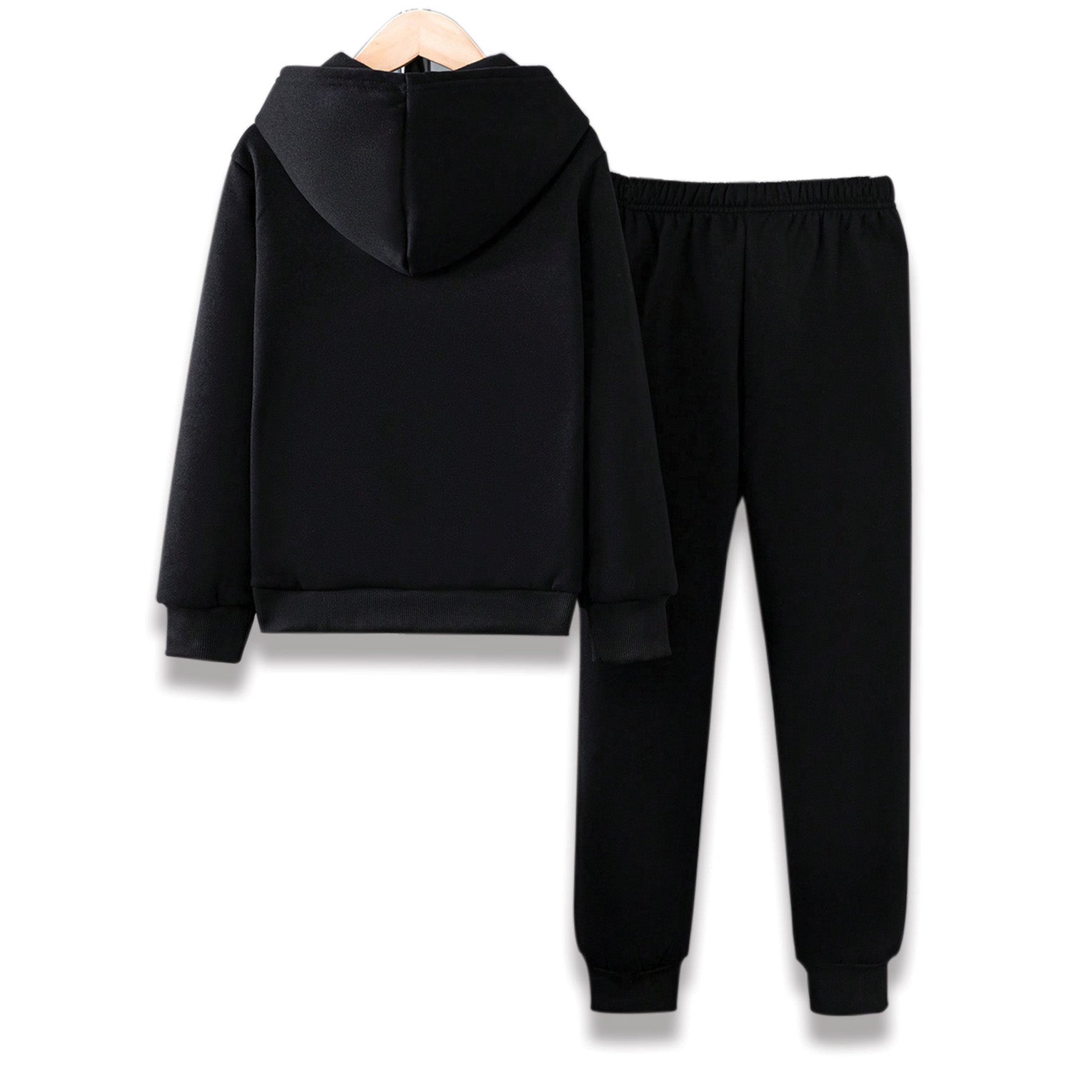 Kidloza Plain Black Tracksuit