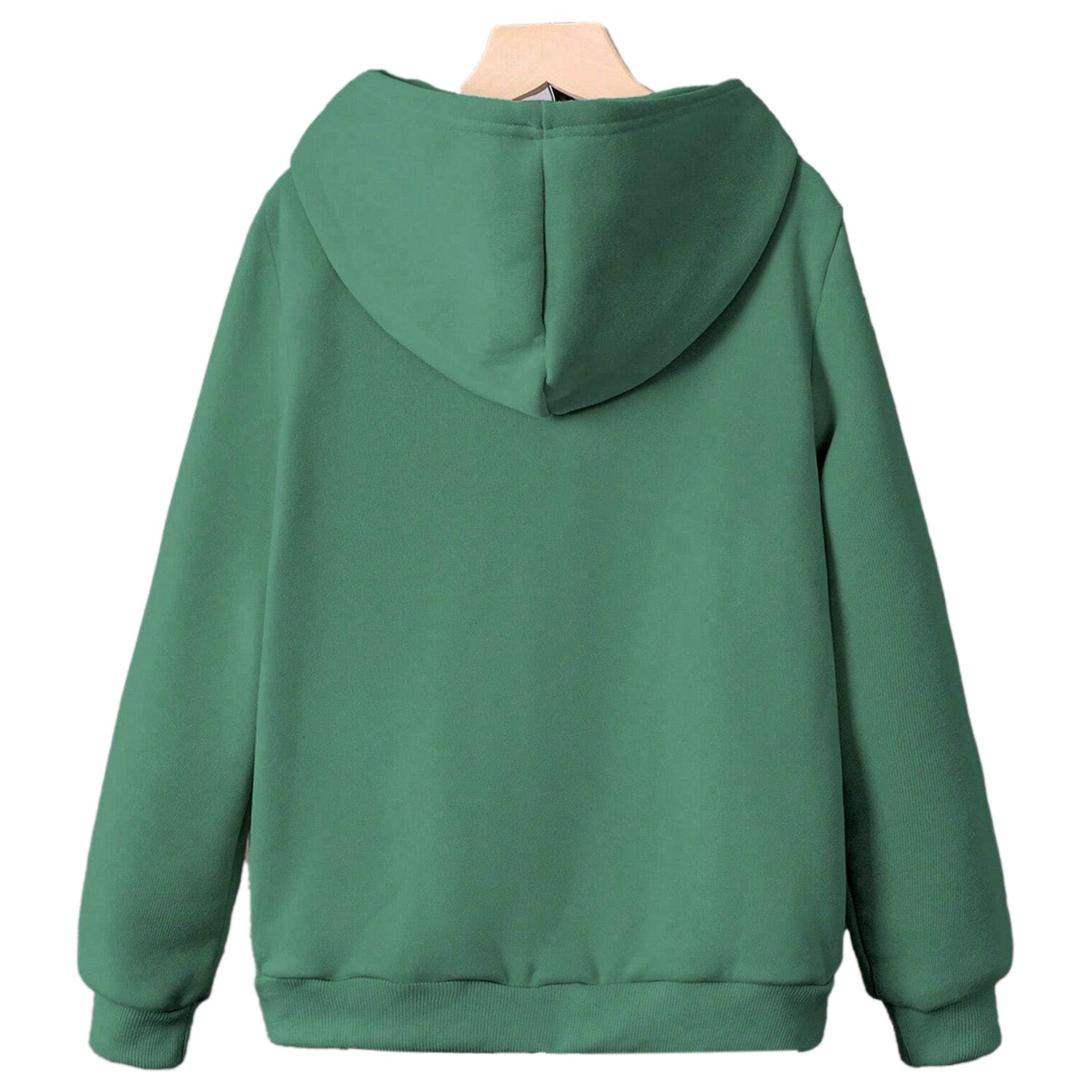 Kidloza Half-Zipper Green Hoodie