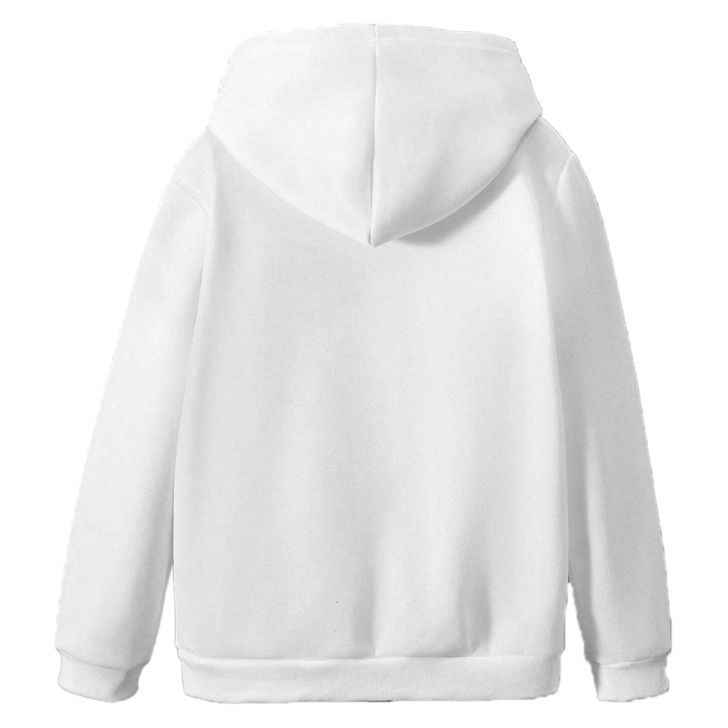 Kidloza Half-Zipper White Hoodie