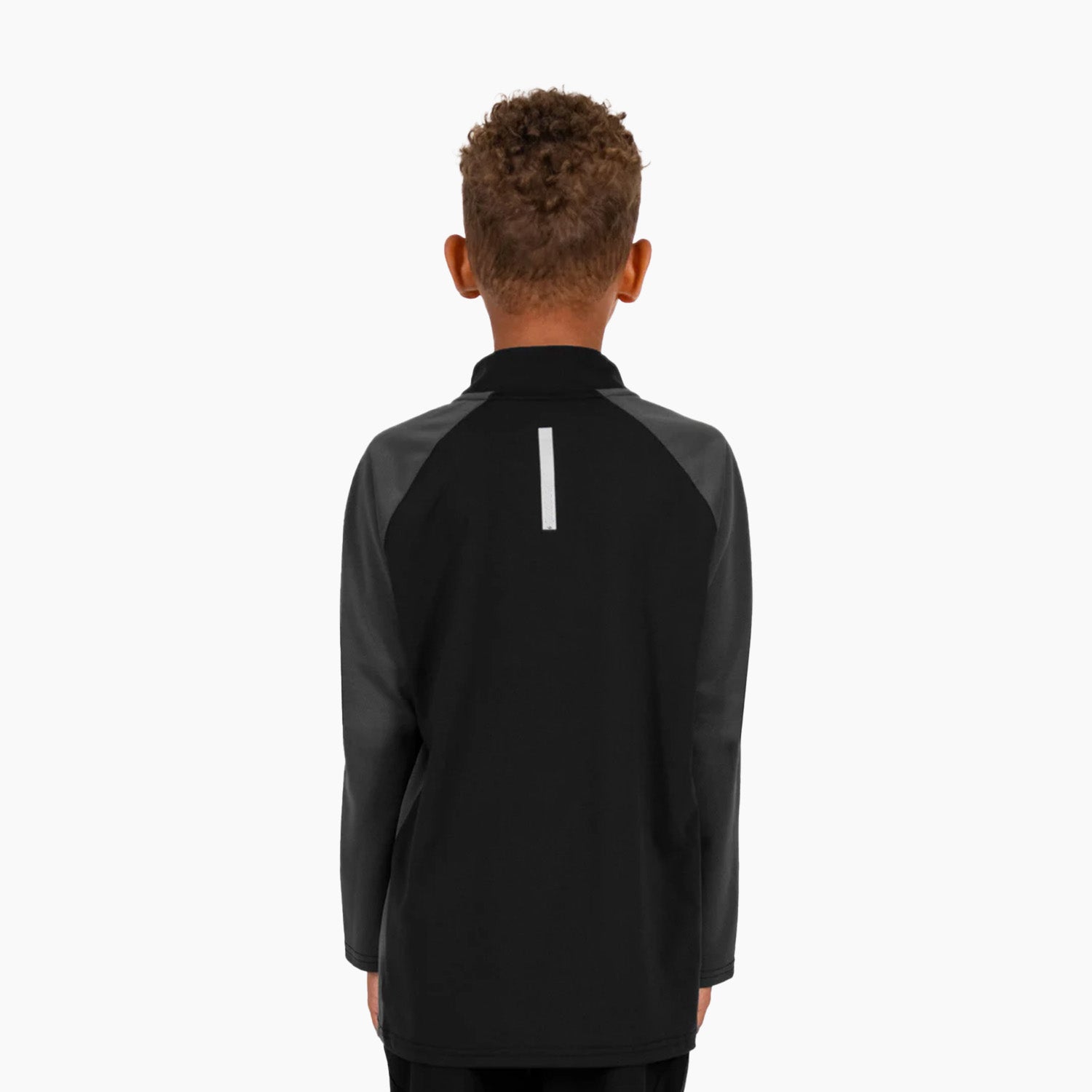 Kidloza Boys Sprint 1/4 Zip in Black & Grey