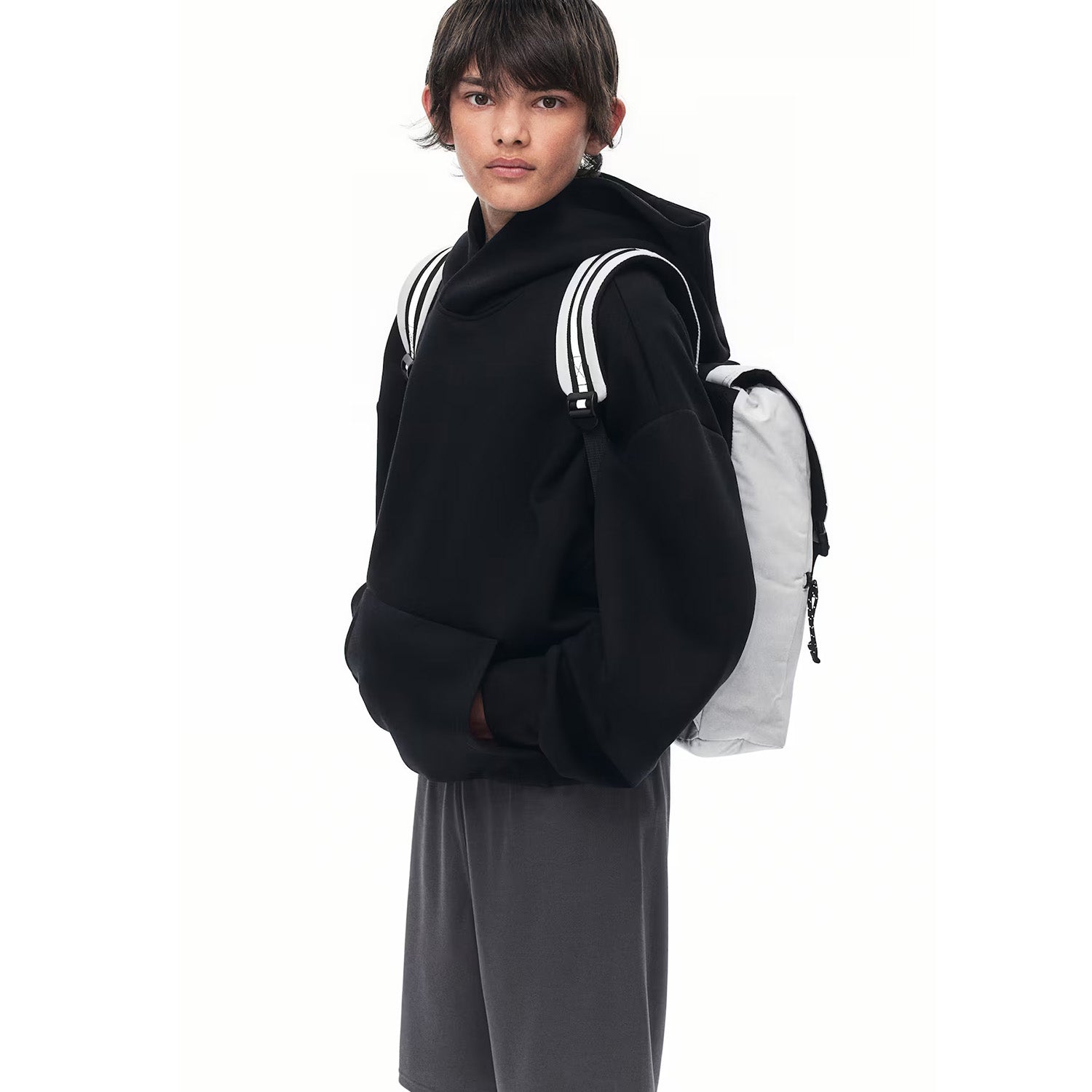 Kidloza Sports 2-in-1 Legging Shorts in Grey