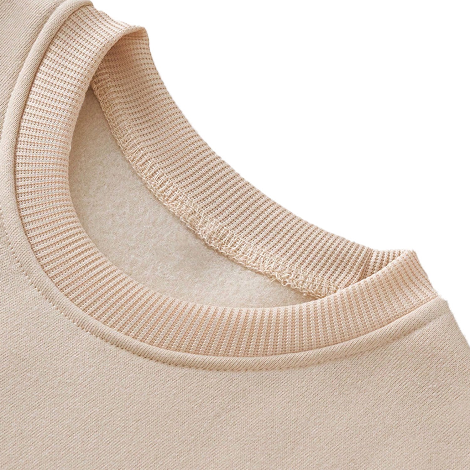 Kidloza Boys Crew Neck Fleece Lined Letter Print Sweatshirt