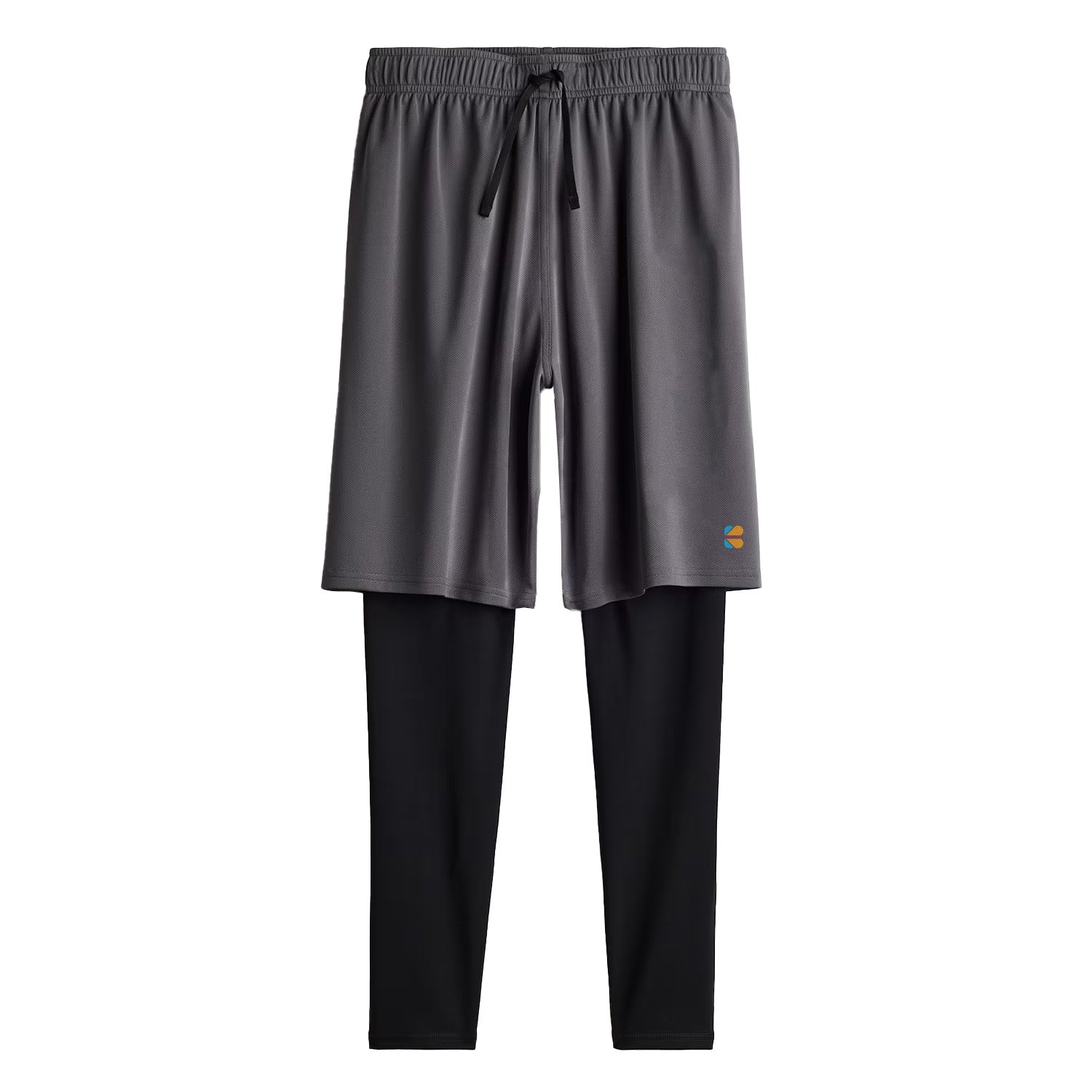 Kidloza Sports 2-in-1 Legging Shorts in Grey
