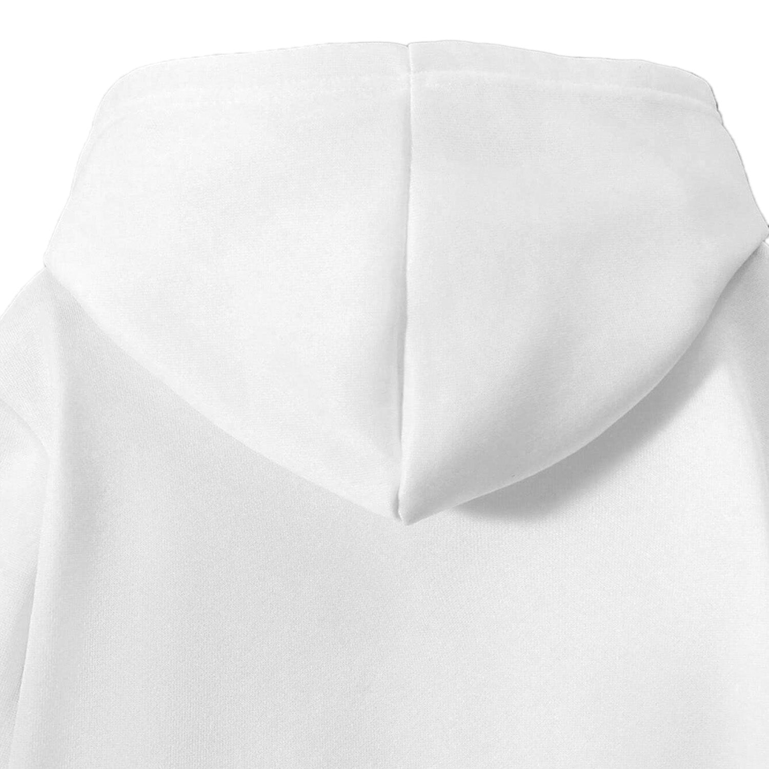 Kidloza Half-Zipper White Hoodie