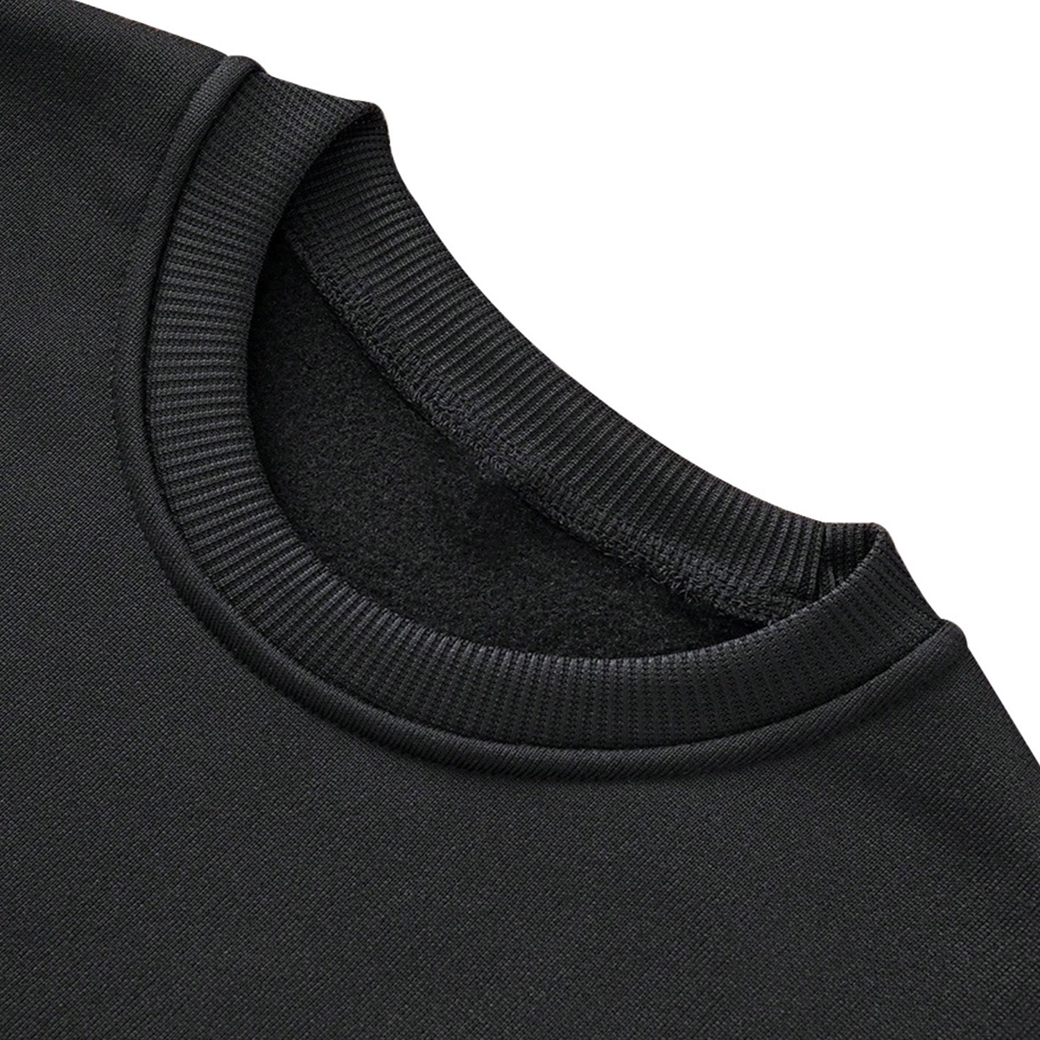 Kidloza Boys' Letter Print Thick Fleece Lined Round Neck Casual Long Sleeve Sweatshirt