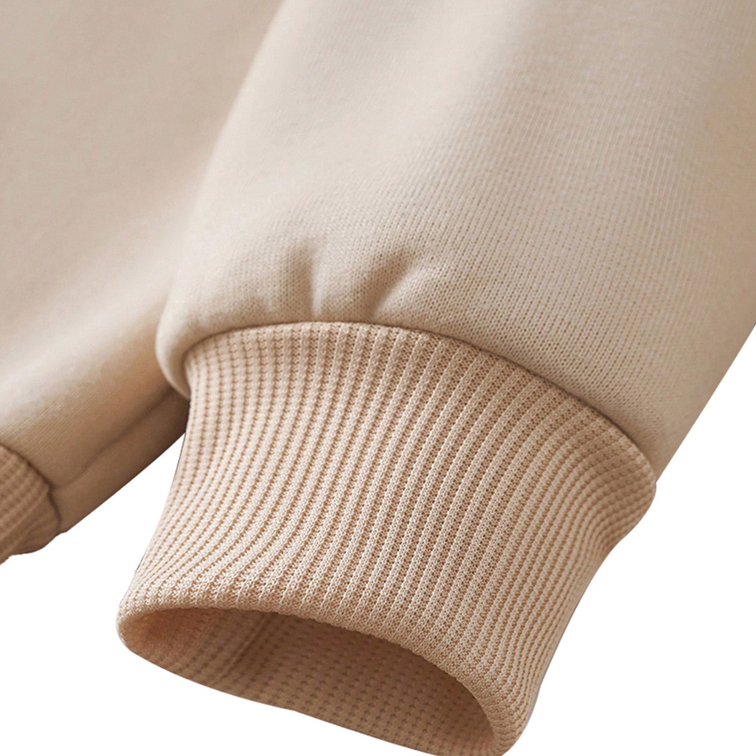 Kidloza Boys Crew Neck Fleece Lined Letter Print Sweatshirt