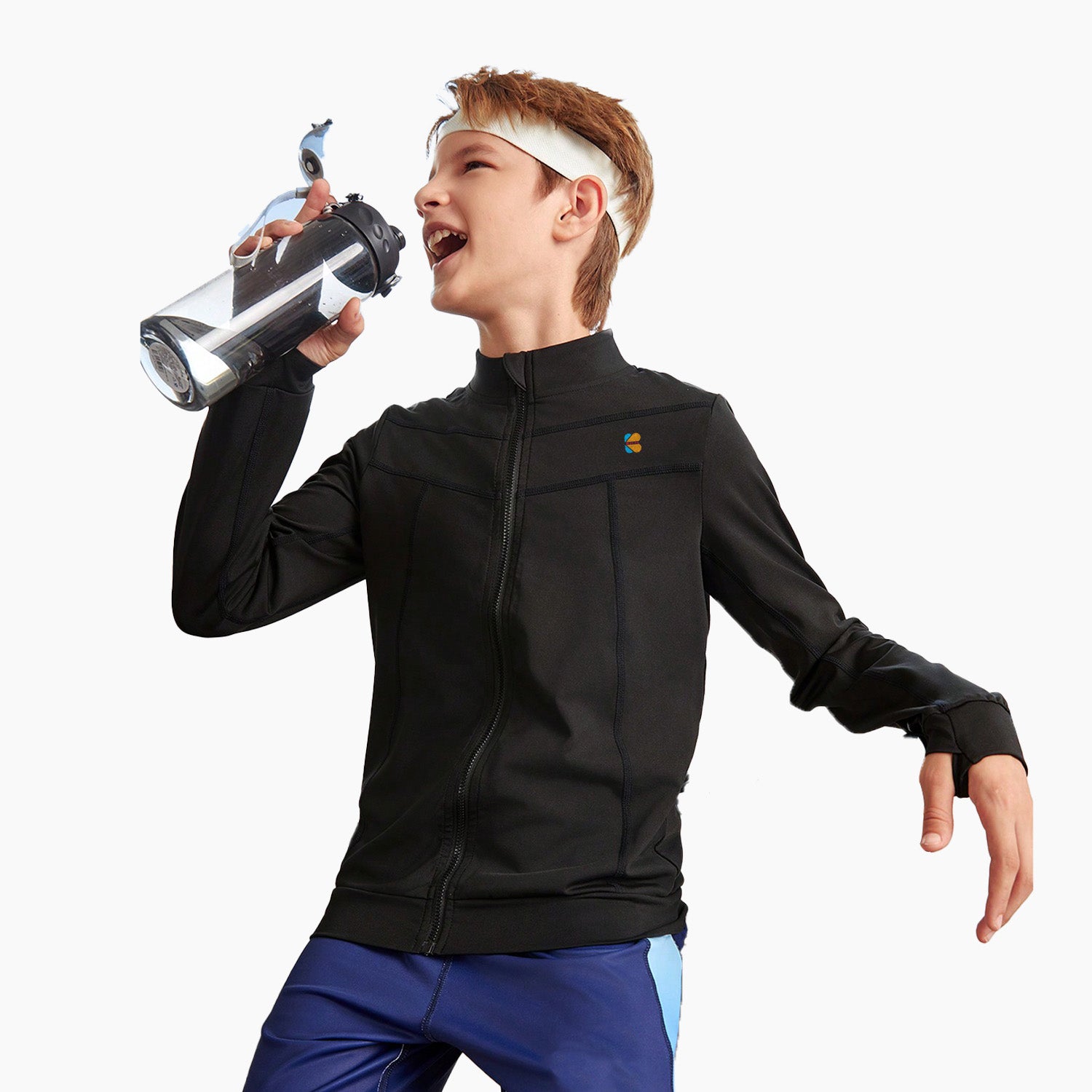 Kidloza Multi-Sports Training Zipper Jacket in Black