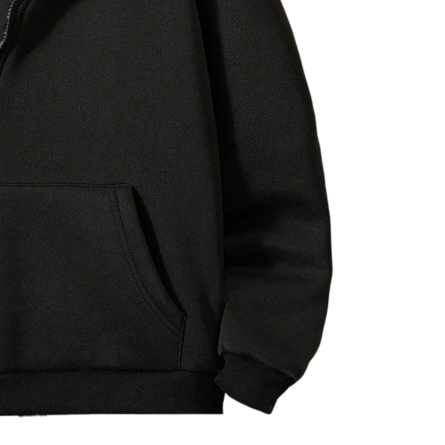 Kidloza Half-Zipper Black Hoodie