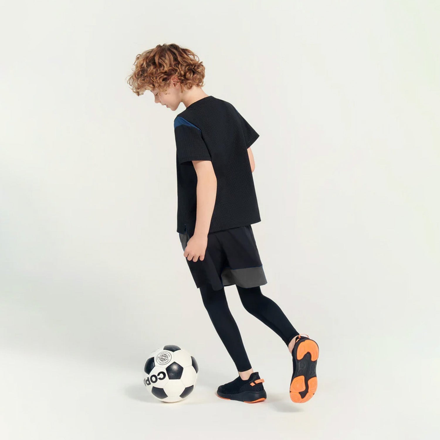 Kidloza FlipFit 2 in 1 Legging Short (Black & Grey)